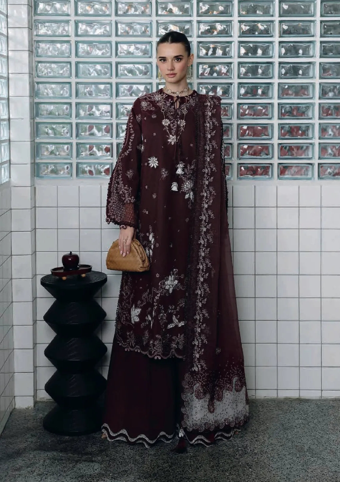 Qalamkar Chikankari Eid Edit'26 CM-01 ESHAL