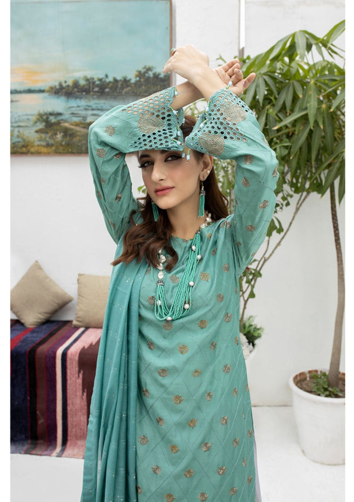Malka Luxury Emb By MI Creation'23 D-04 - Mohsin Saeed Fabrics