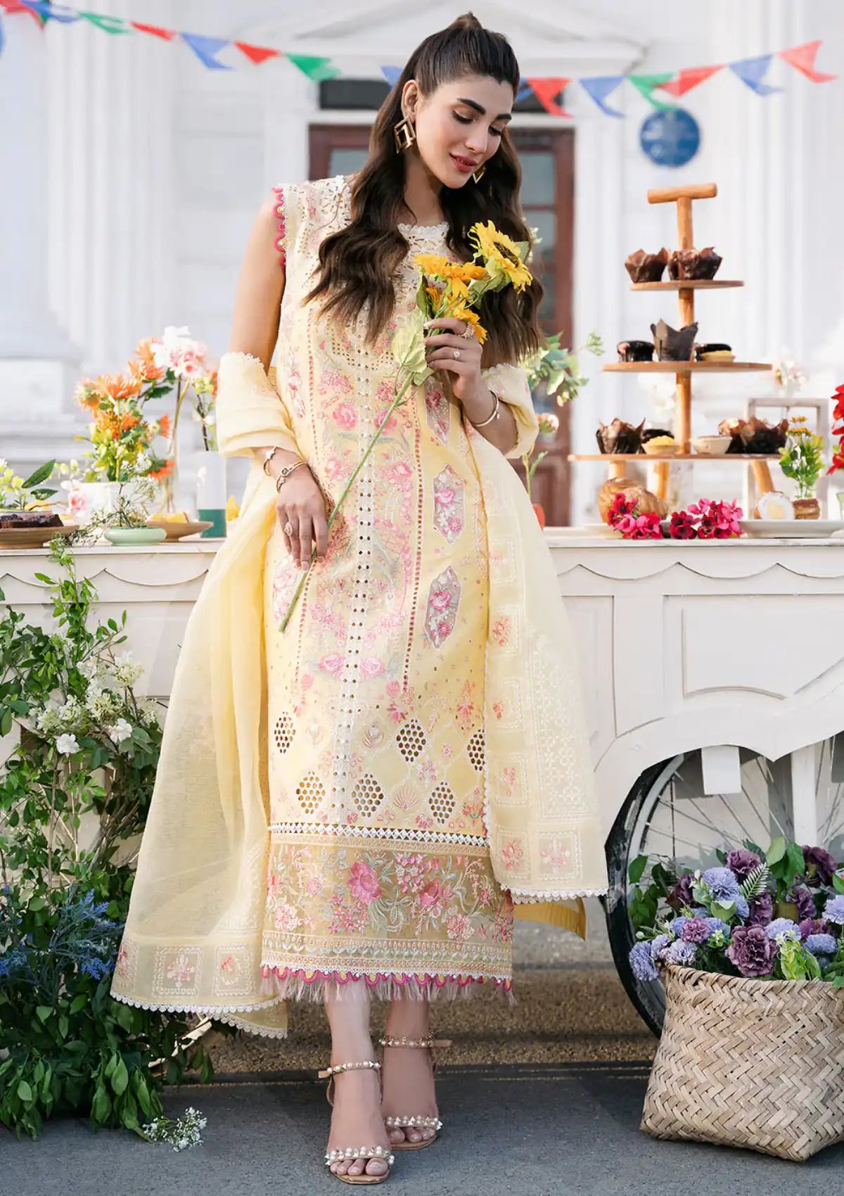 Bin Ilyas Clara Luxury Lawn'24 D-212-B - Mohsin Saeed Fabrics