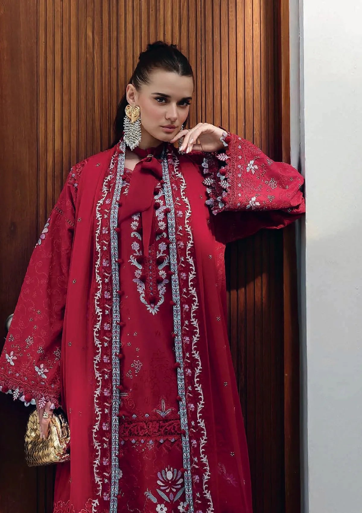 Qalamkar Chikankari Eid Edit'26 CM-03 RUBY