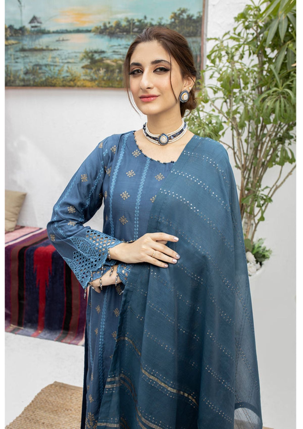 Malka Luxury Emb By MI Creation'23 D-08 - Mohsin Saeed Fabrics