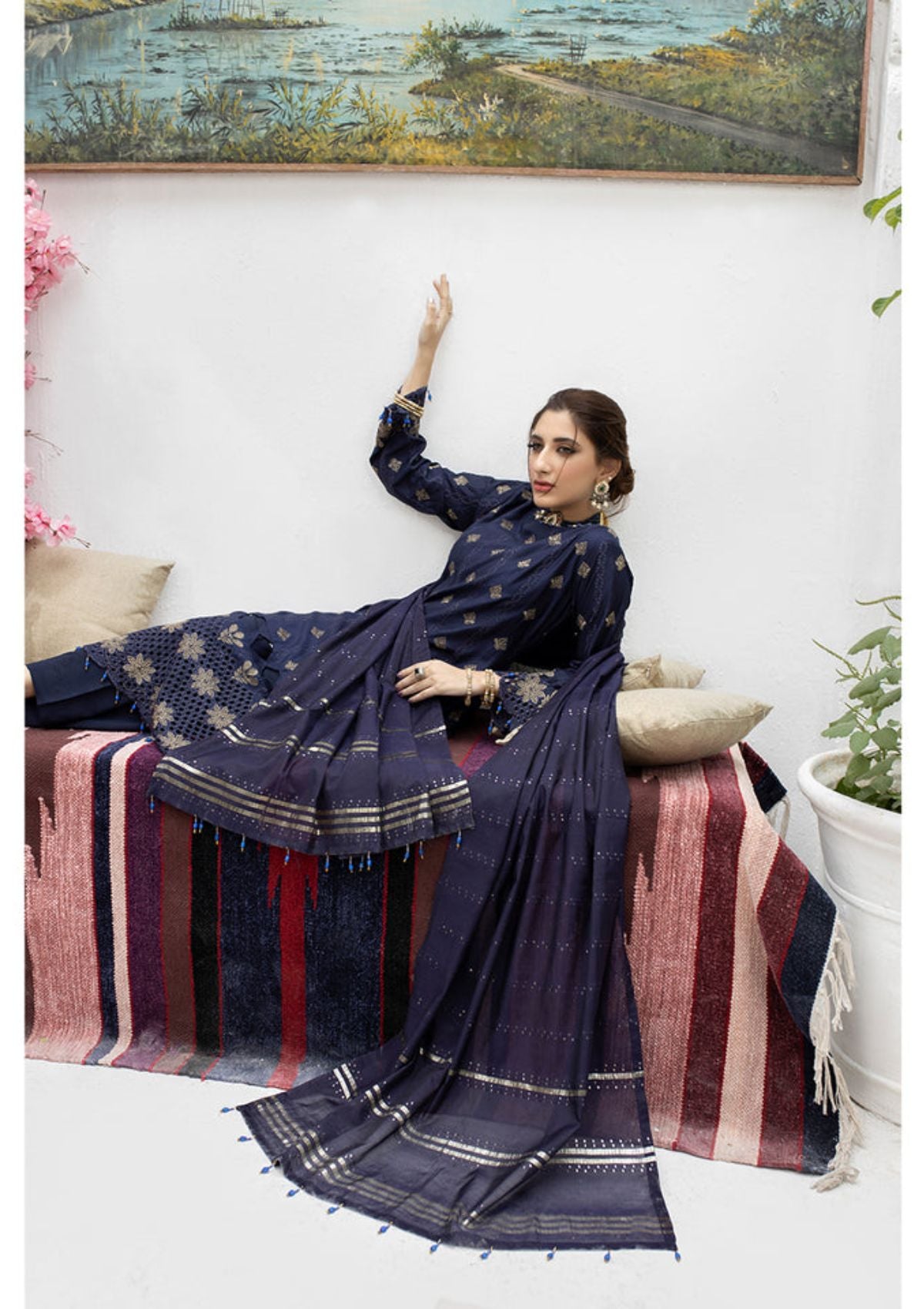 Malka Luxury Emb By MI Creation'23 D-09 - Mohsin Saeed Fabrics