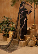 Phoolkenari By Shahjahan'24 SJ-24004 Black - Mohsin Saeed Fabrics