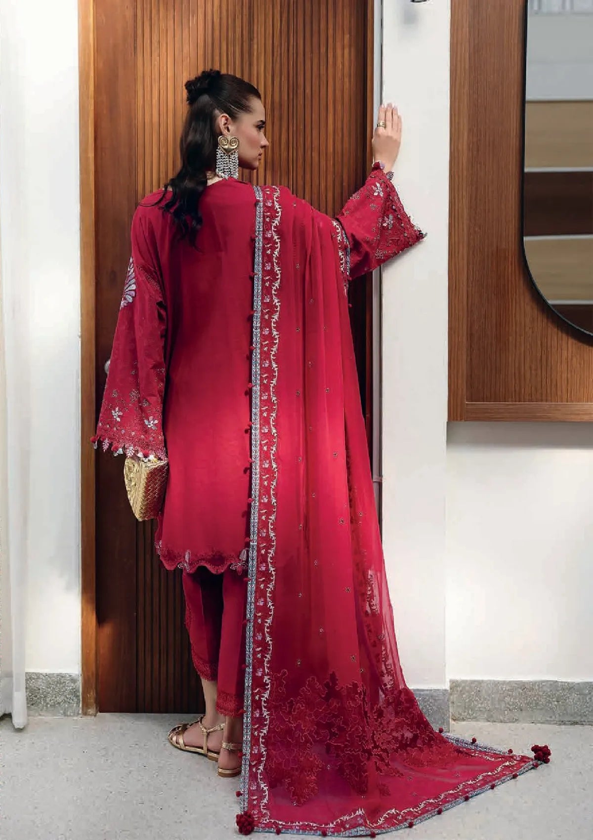 Qalamkar Chikankari Eid Edit'26 CM-03 RUBY – Mohsin Saeed Fabrics