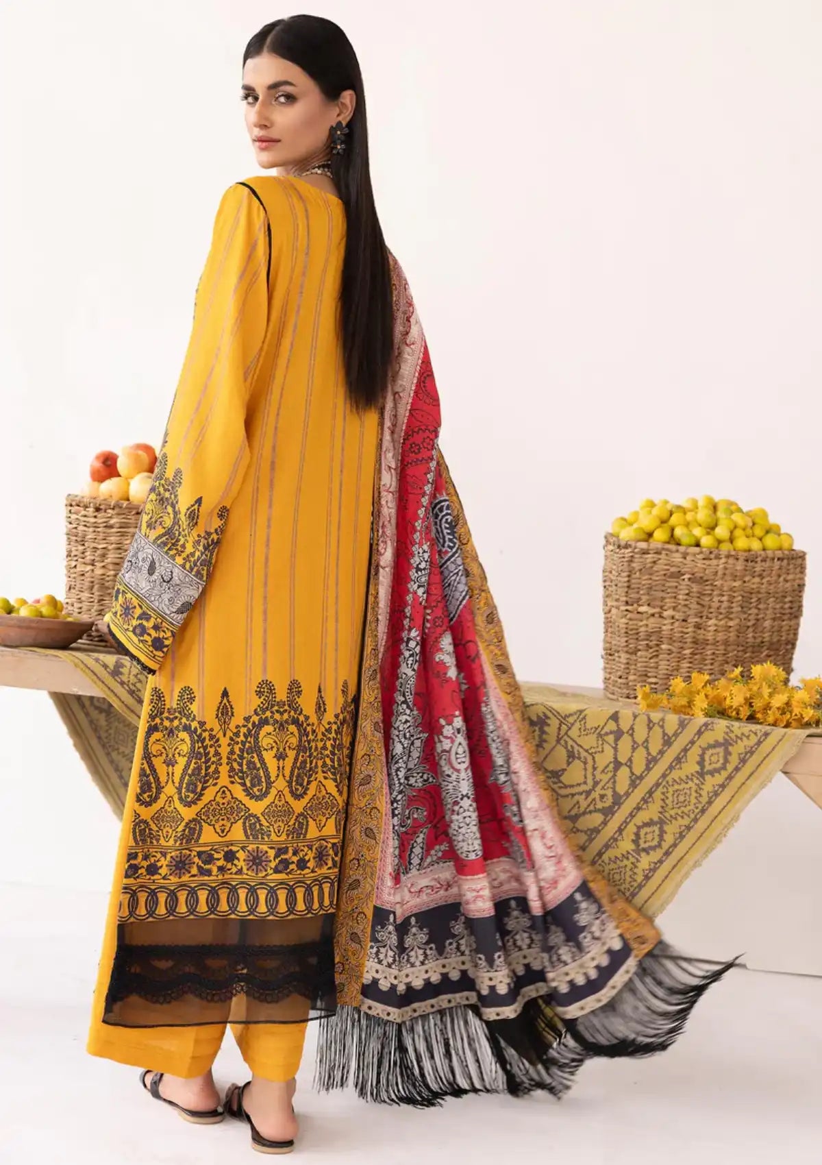 Lala Vintage Emb Karandi'23 LW-076 Celestia - Mohsin Saeed Fabrics