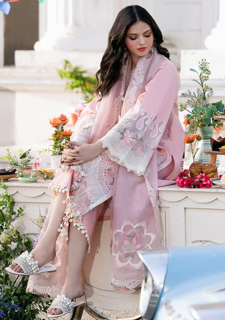 Bin Ilyas Clara Luxury Lawn'24 D-216-A - Mohsin Saeed Fabrics
