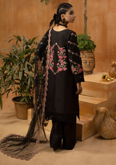 Phoolkenari By Shahjahan'24 SJ-24004 Black - Mohsin Saeed Fabrics