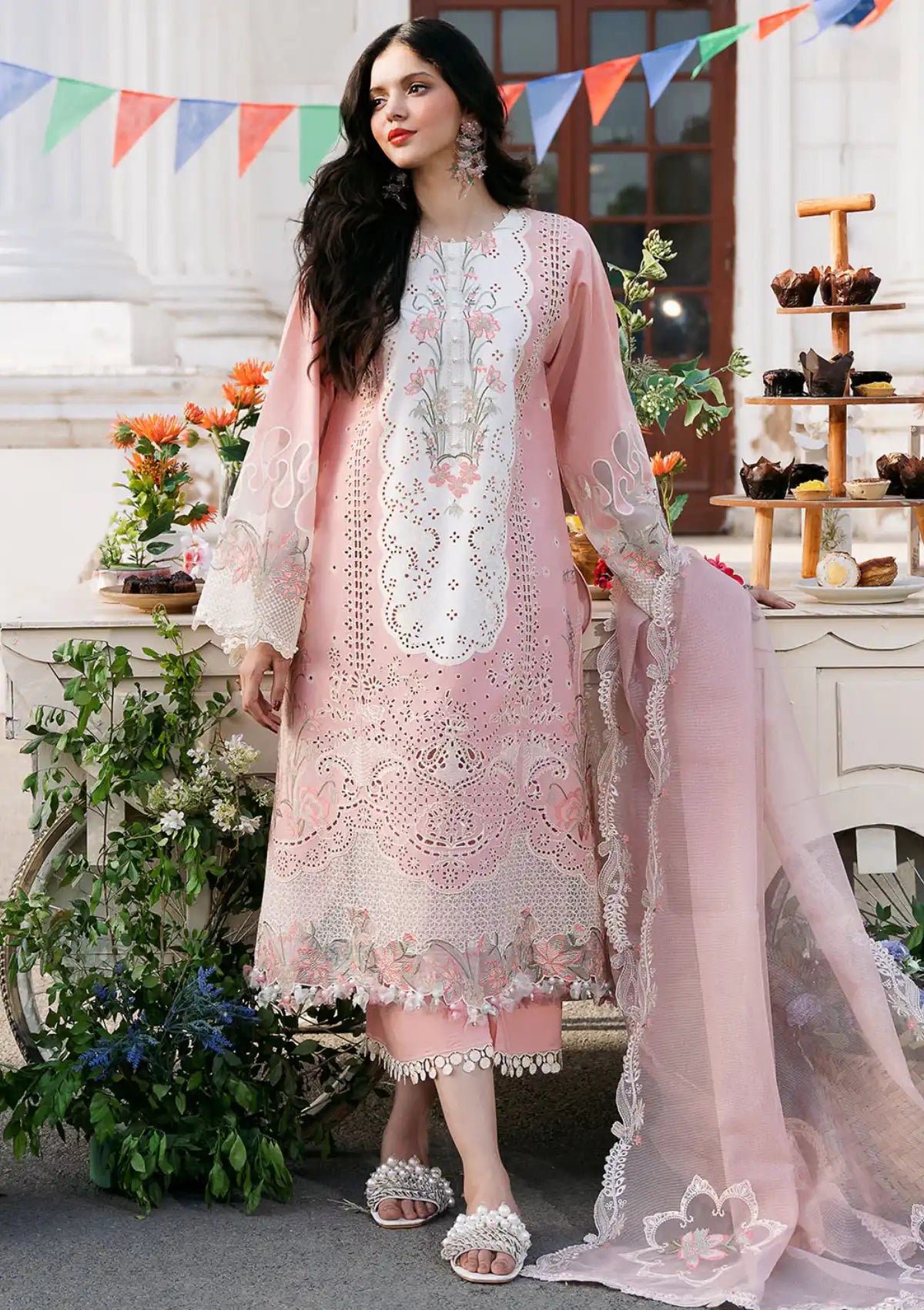 Bin Ilyas Clara Luxury Lawn'24 D-216-A - Mohsin Saeed Fabrics