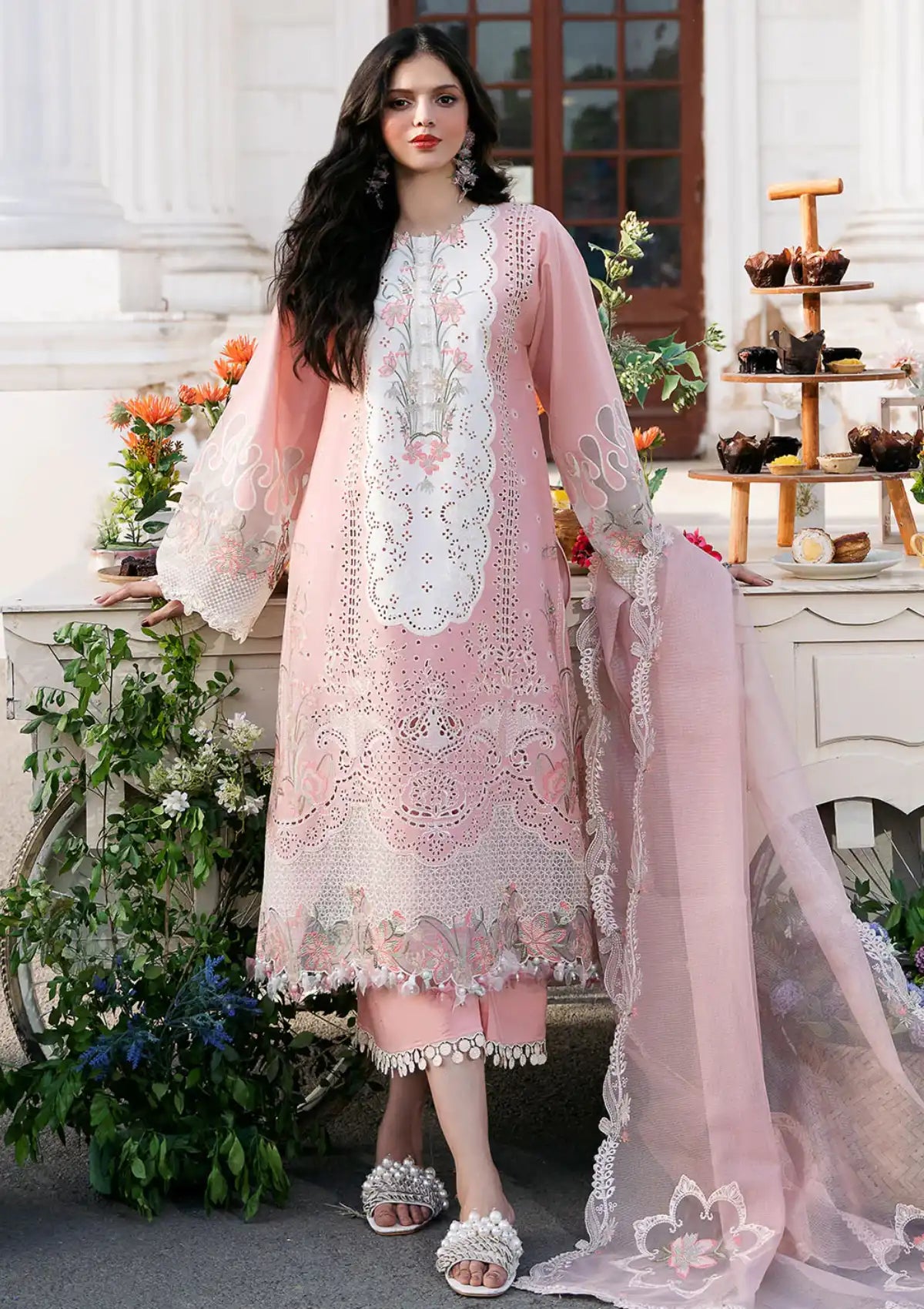 Bin Ilyas Clara Luxury Lawn'24 D-216-A - Mohsin Saeed Fabrics