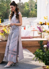 Bin Ilyas Clara Luxury Lawn'24 D-215-B - Mohsin Saeed Fabrics