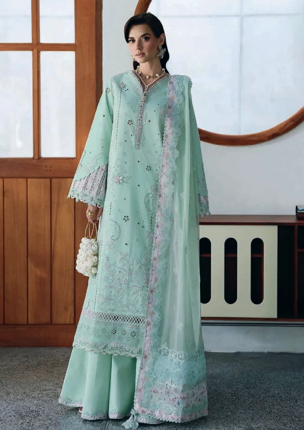 Qalamkar Chikankari Eid Edit'26 CM-08 SEREN