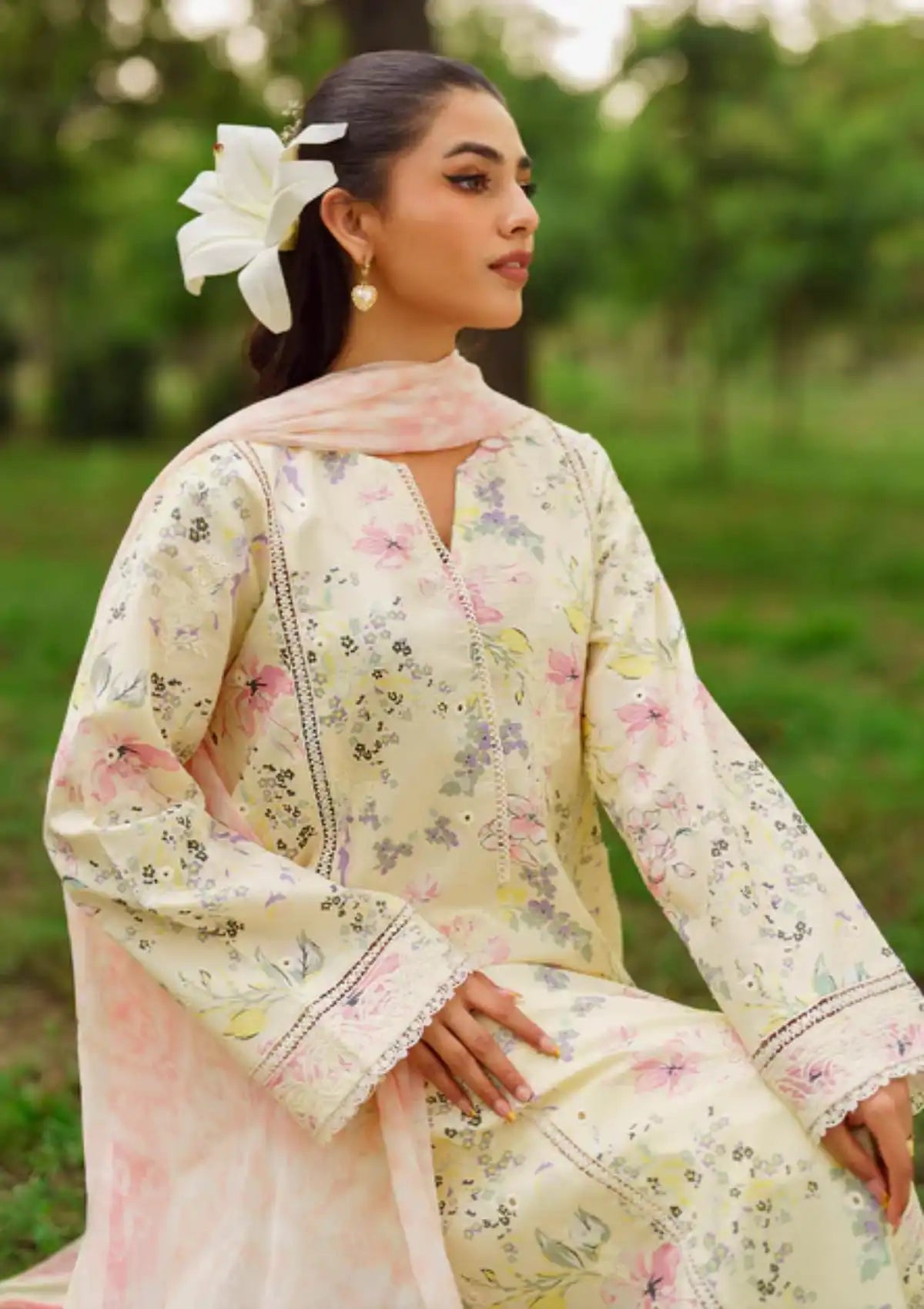 Summer Skies By Yards'24 D-05-Willow - Mohsin Saeed Fabrics