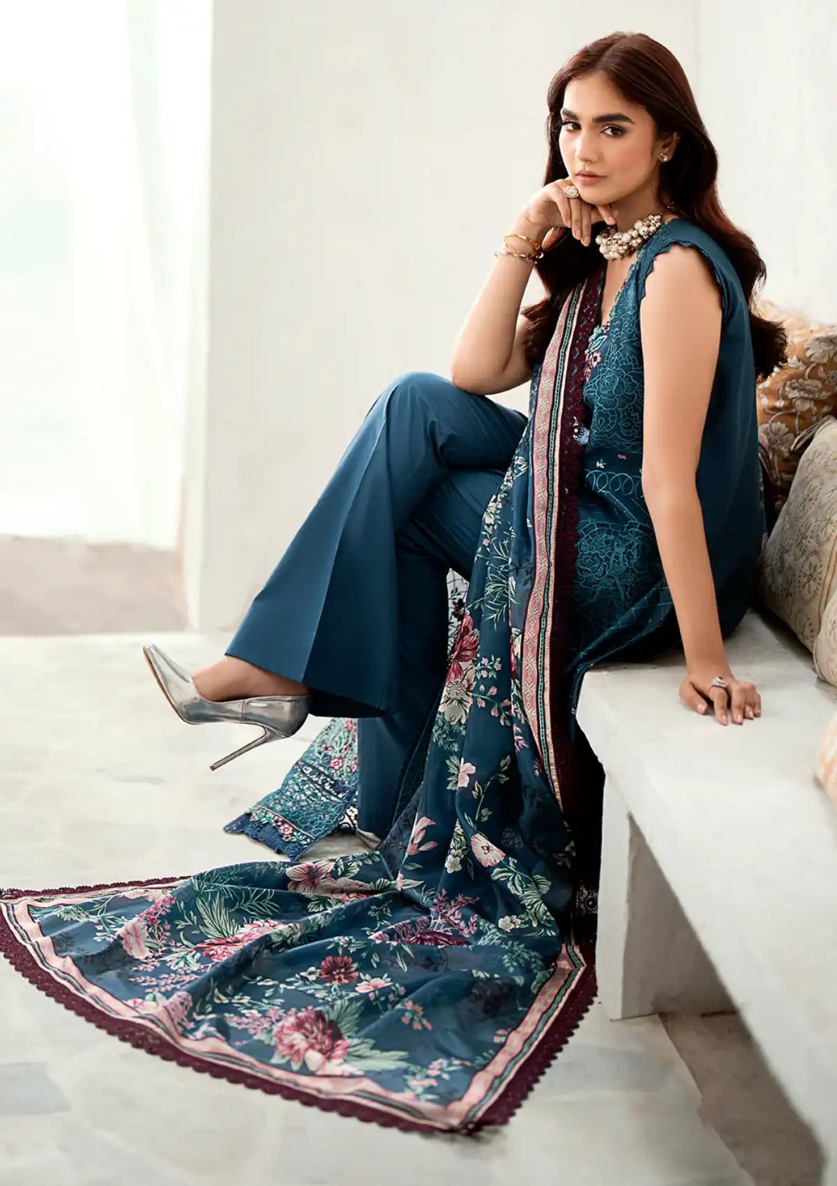 Bin Ilyas Riwaayat Spring Summer'24 D-307-B - Mohsin Saeed Fabrics