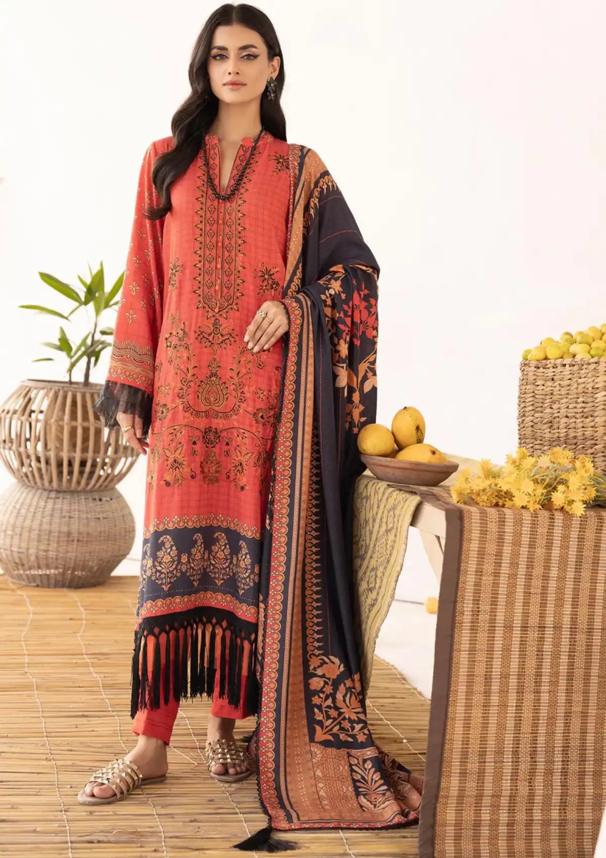 Lala Vintage Emb Karandi'23 LW-077 Aymur - Mohsin Saeed Fabrics