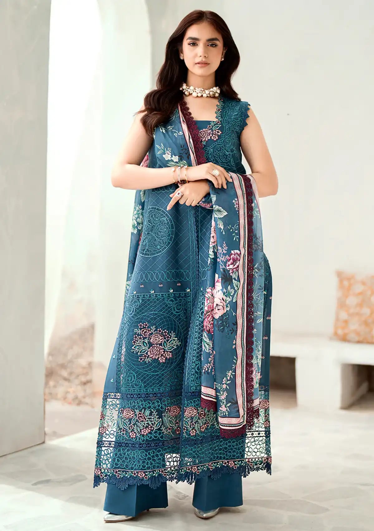Bin Ilyas Riwaayat Spring Summer'24 D-307-B - Mohsin Saeed Fabrics