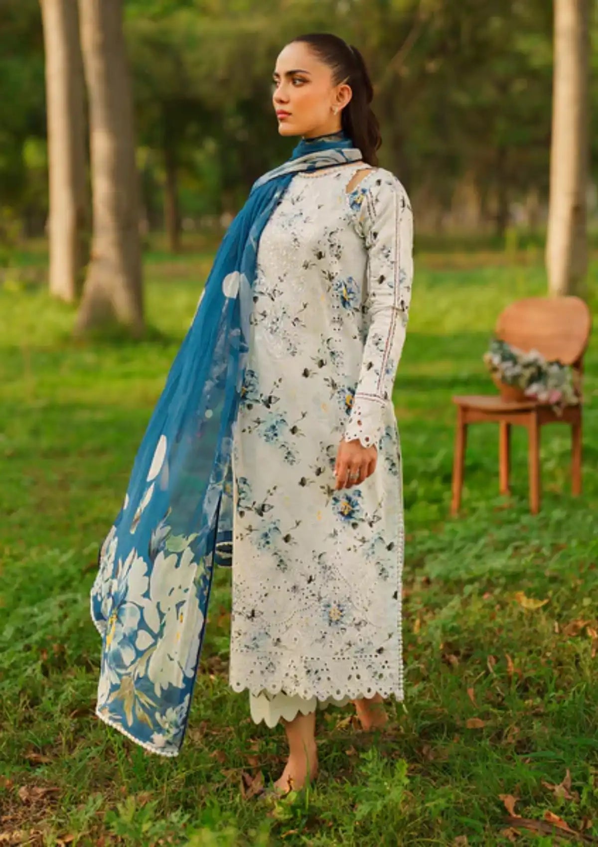 Summer Skies By Yards'24 D-02-Daisy - Mohsin Saeed Fabrics