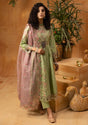 Phoolkenari By Shahjahan'24 SJ-24007 Pear Green - Mohsin Saeed Fabrics