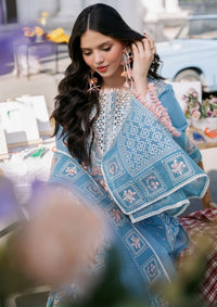 Bin Ilyas Clara Luxury Lawn'24 D-212-A - Mohsin Saeed Fabrics