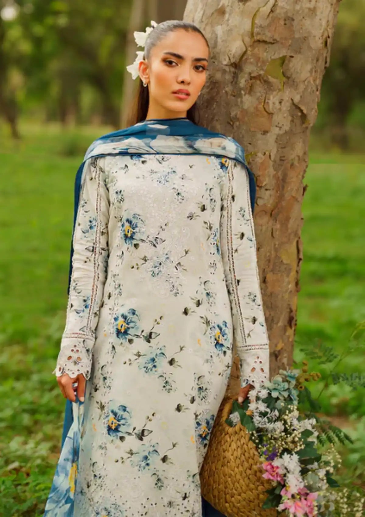 Summer Skies By Yards'24 D-02-Daisy - Mohsin Saeed Fabrics