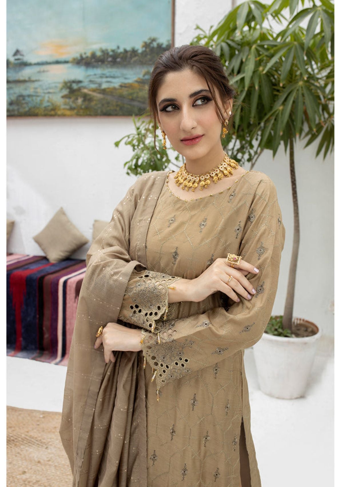 Malka Luxury Emb By MI Creation'23 D-03 - Mohsin Saeed Fabrics