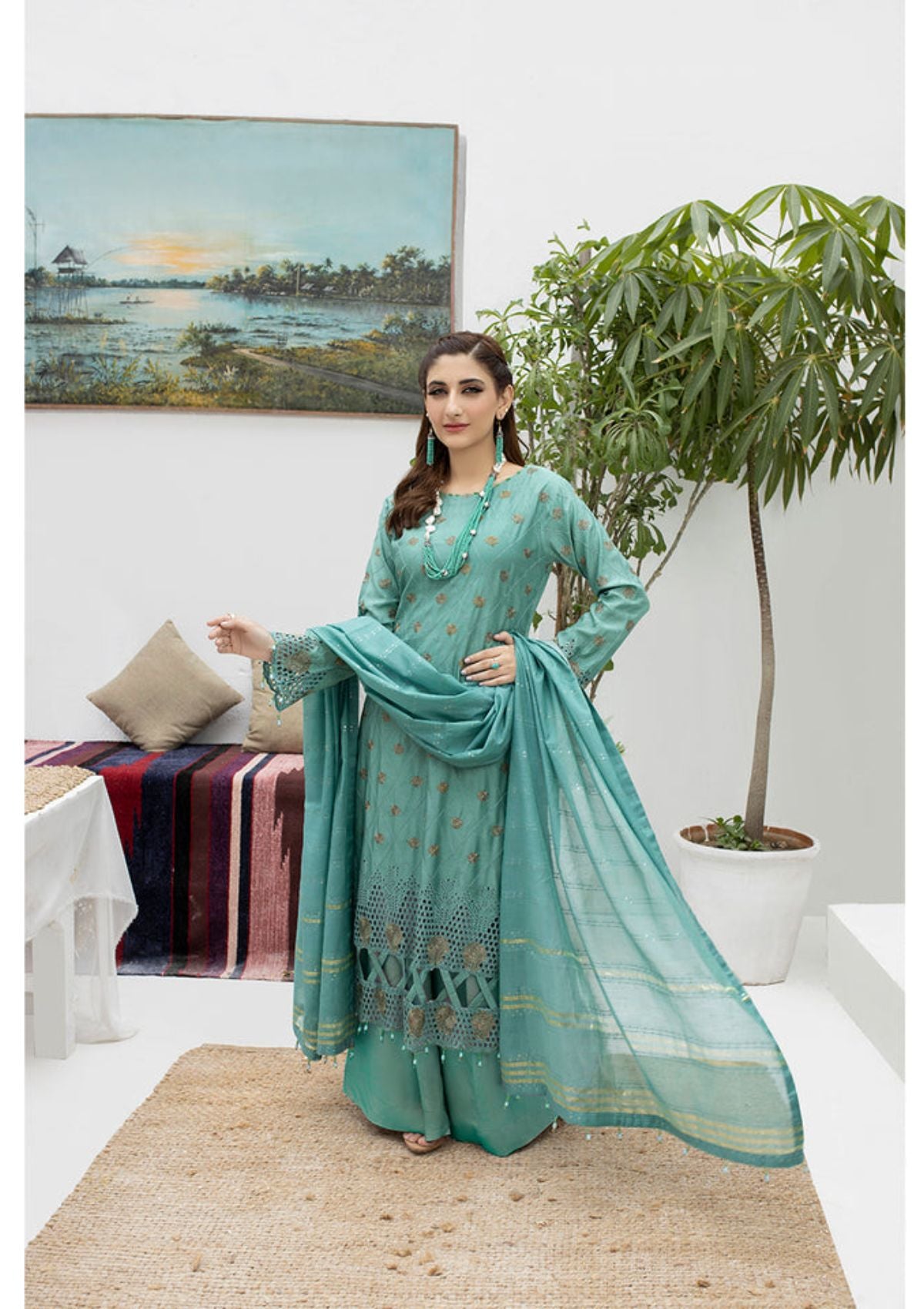 Malka Luxury Emb By MI Creation'23 D-04 - Mohsin Saeed Fabrics