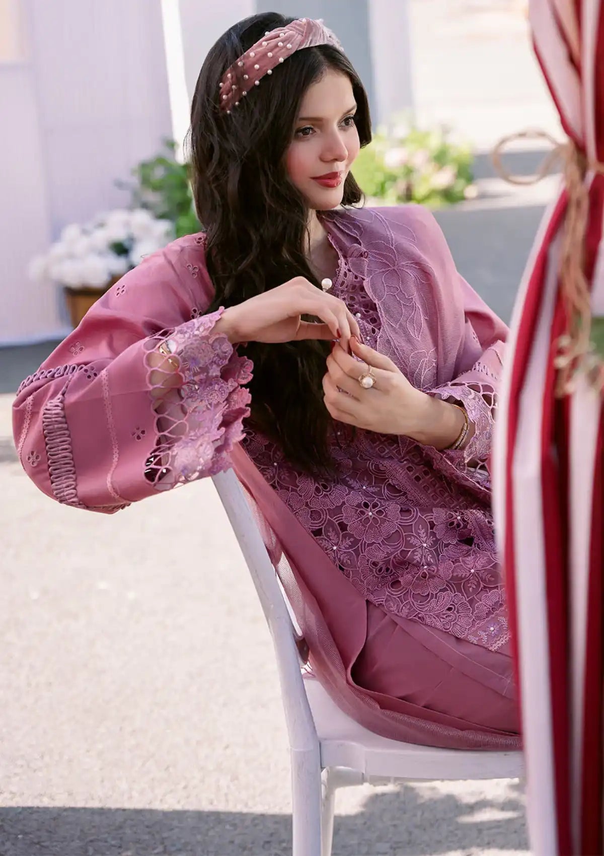 Bin Ilyas Clara Luxury Lawn'24 D-215-A - Mohsin Saeed Fabrics