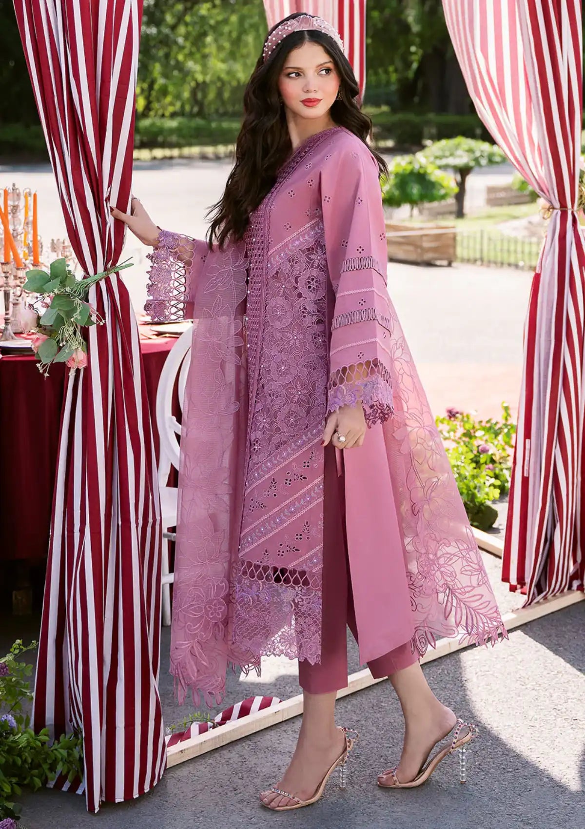Bin Ilyas Clara Luxury Lawn'24 D-215-A - Mohsin Saeed Fabrics
