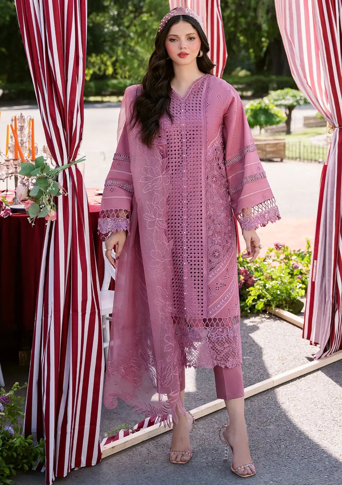 Bin Ilyas Clara Luxury Lawn'24 D-215-A - Mohsin Saeed Fabrics