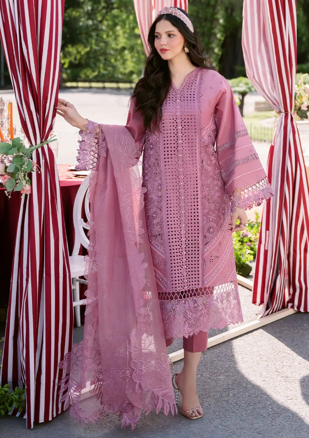 Bin Ilyas Clara Luxury Lawn'24 D-215-A - Mohsin Saeed Fabrics