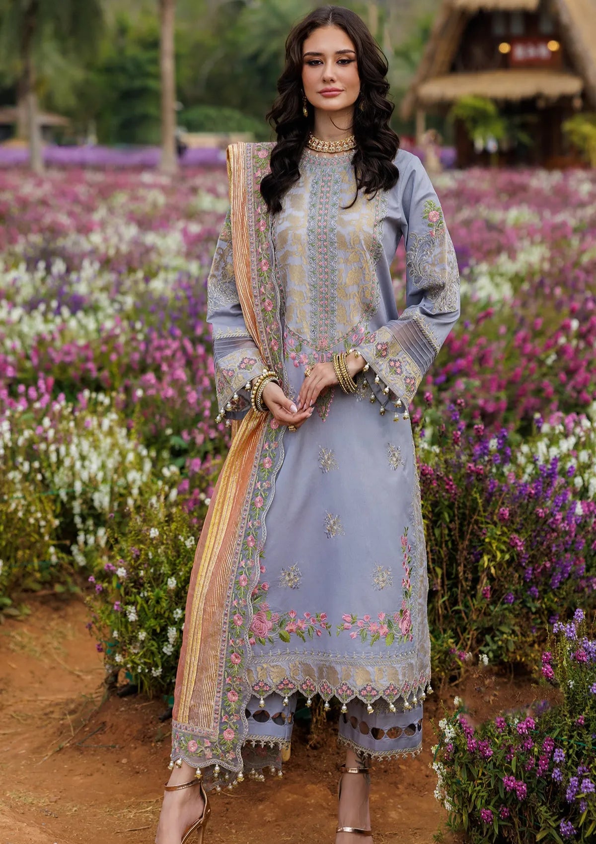 Charizma Zouq Festive Lawn'26 D-05