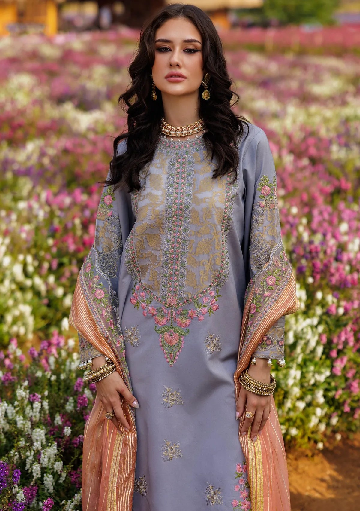 Charizma Zouq Festive Lawn'26 D-05