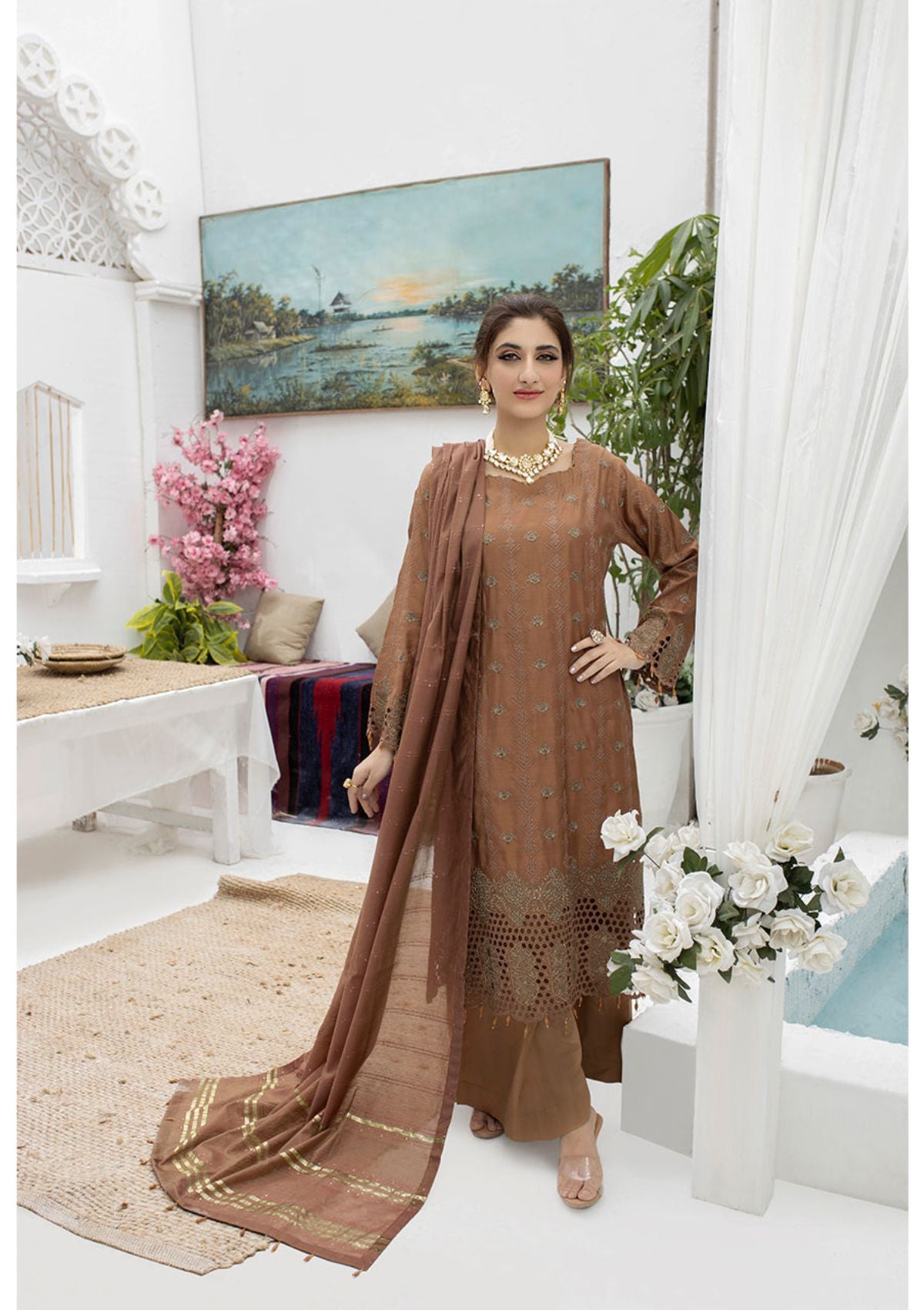 Malka Luxury Emb By MI Creation'23 D-05 - Mohsin Saeed Fabrics