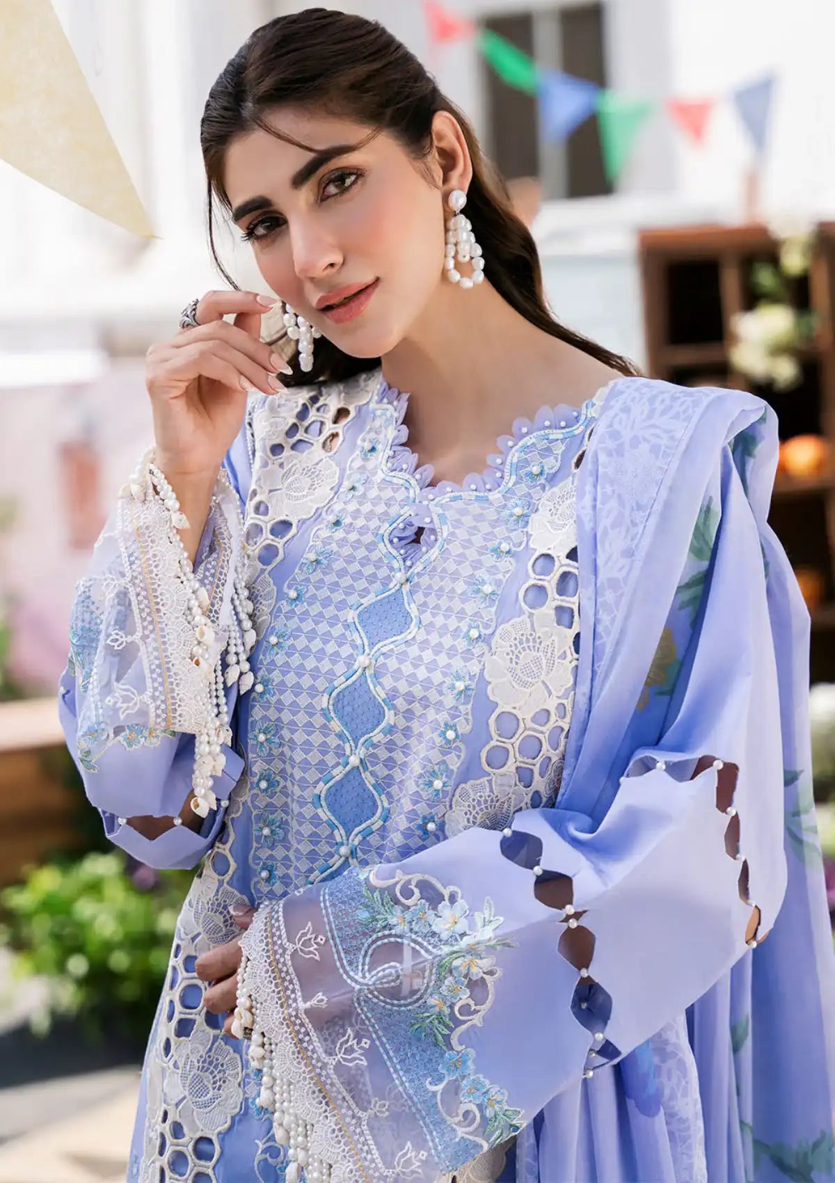 Bin Ilyas Clara Luxury Lawn'24 D-213-A - Mohsin Saeed Fabrics