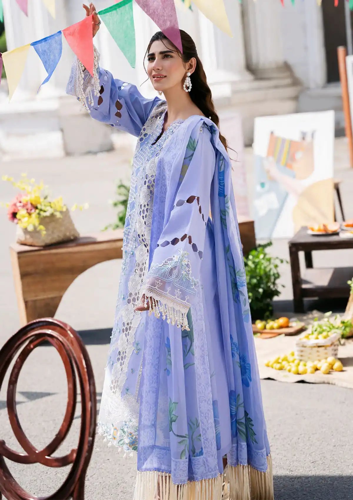 Bin Ilyas Clara Luxury Lawn'24 D-213-A - Mohsin Saeed Fabrics