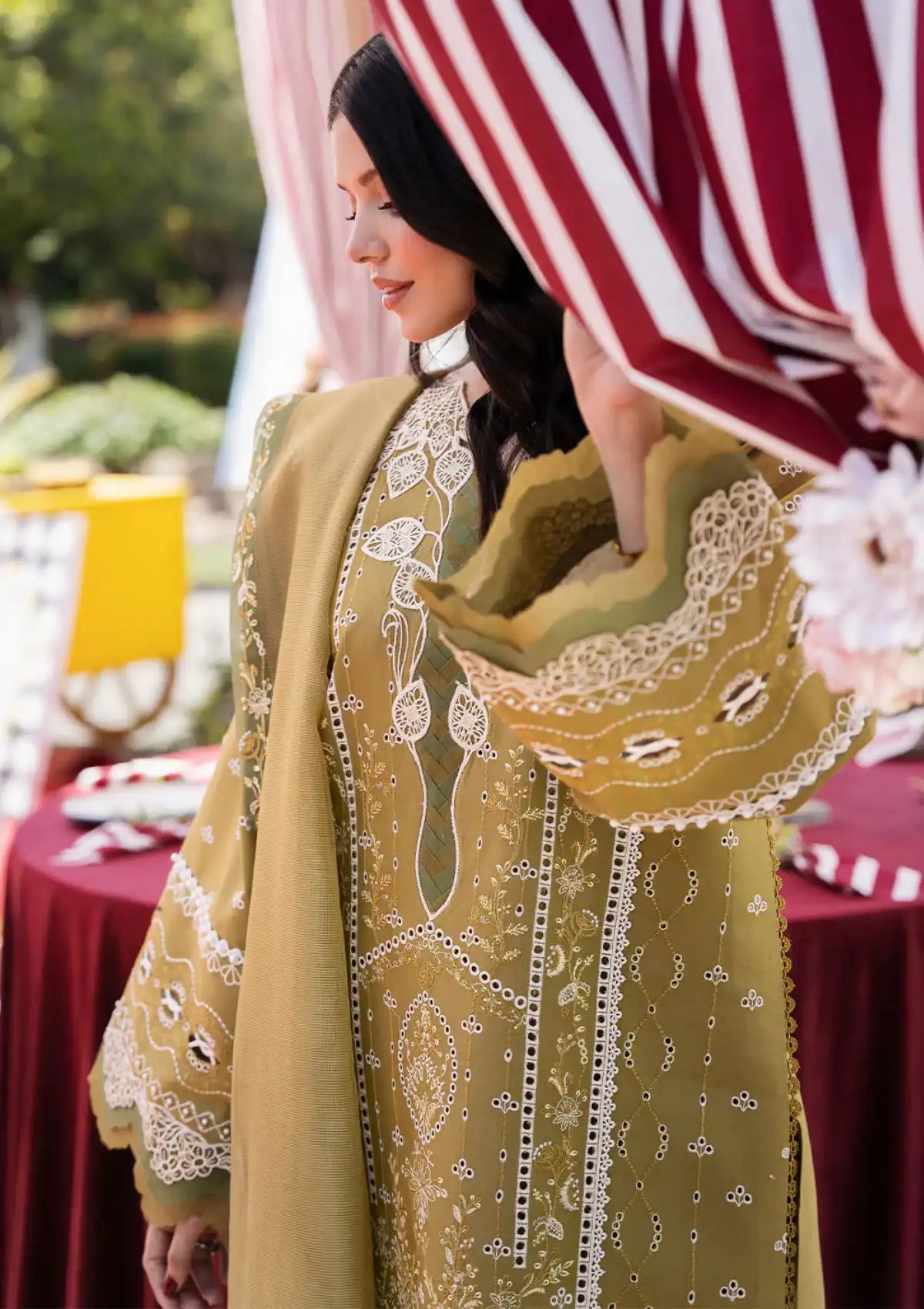 Bin Ilyas Clara Luxury Lawn'24 D-211-A - Mohsin Saeed Fabrics