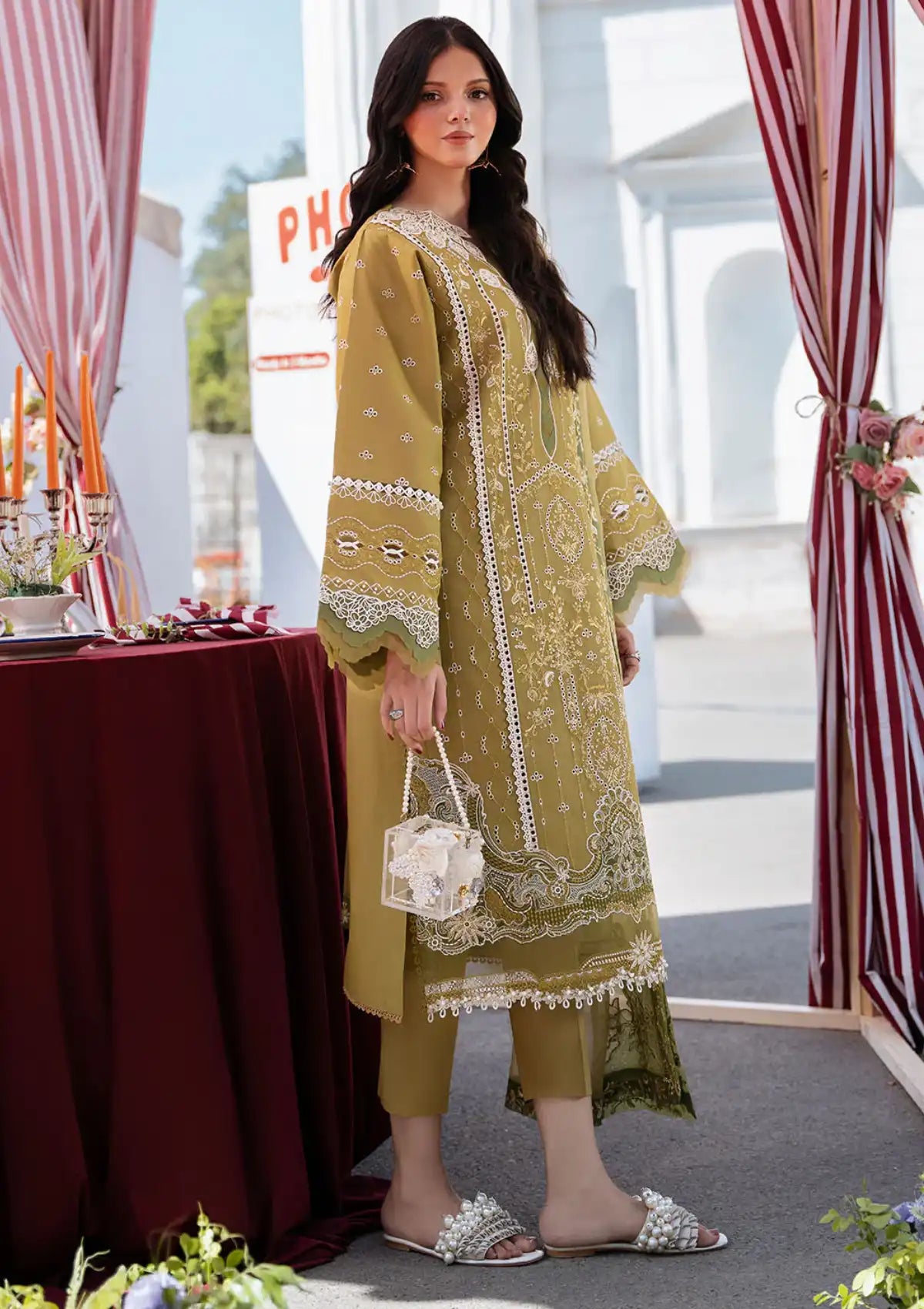 Bin Ilyas Clara Luxury Lawn'24 D-211-A - Mohsin Saeed Fabrics