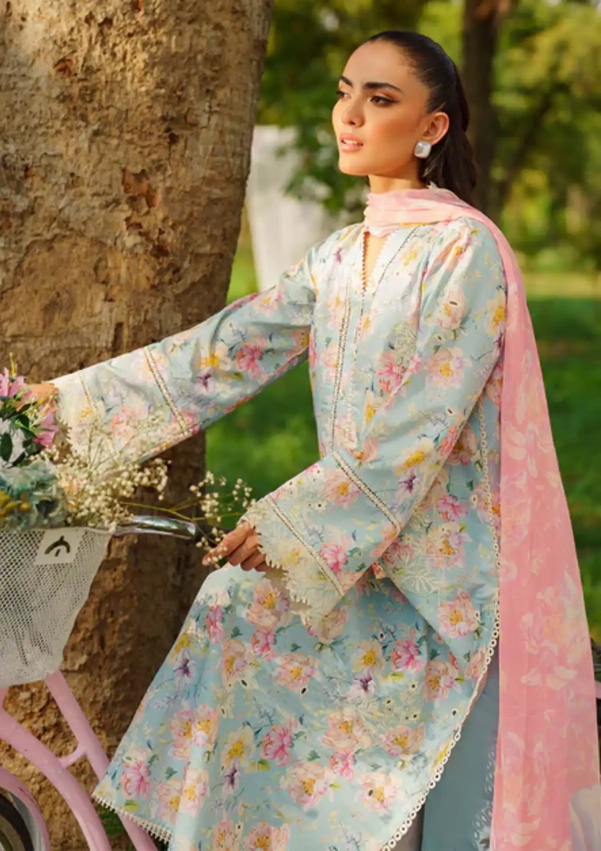 Summer Skies By Yards'24 D-08-Daffodil - Mohsin Saeed Fabrics