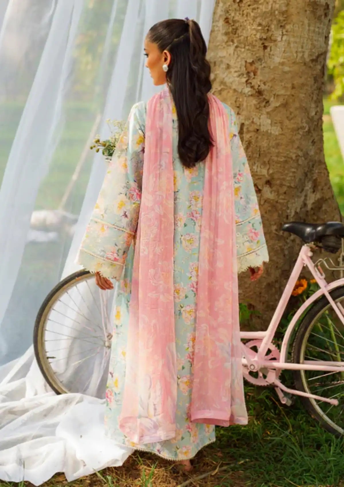 Summer Skies By Yards'24 D-08-Daffodil - Mohsin Saeed Fabrics