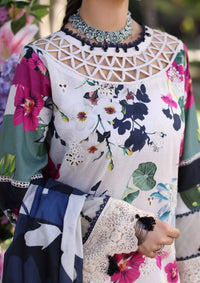 Elaf Print Chikankari Lawn'24 ECK-01A LOVELIGHT - Mohsin Saeed Fabrics