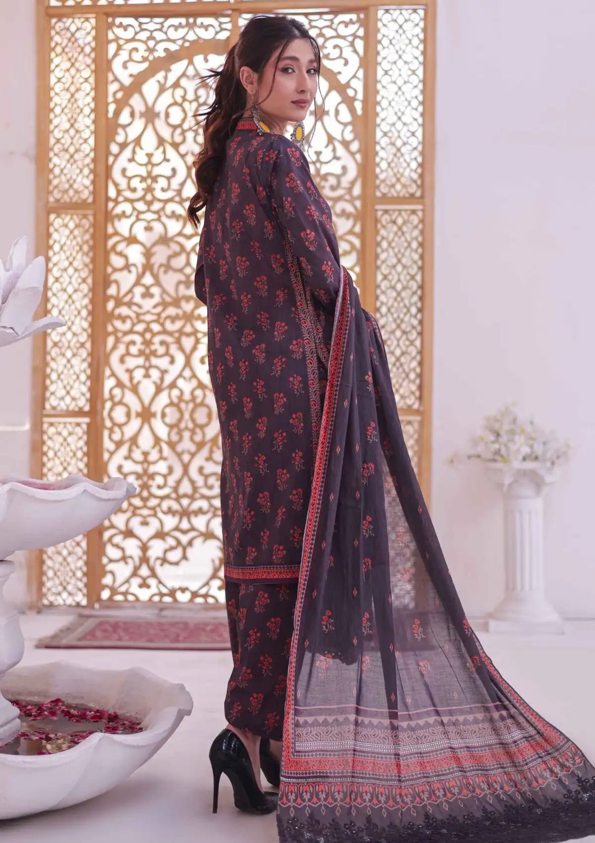 Andaaz By MTF Printed Lawn'24 D-01 - Mohsin Saeed Fabrics