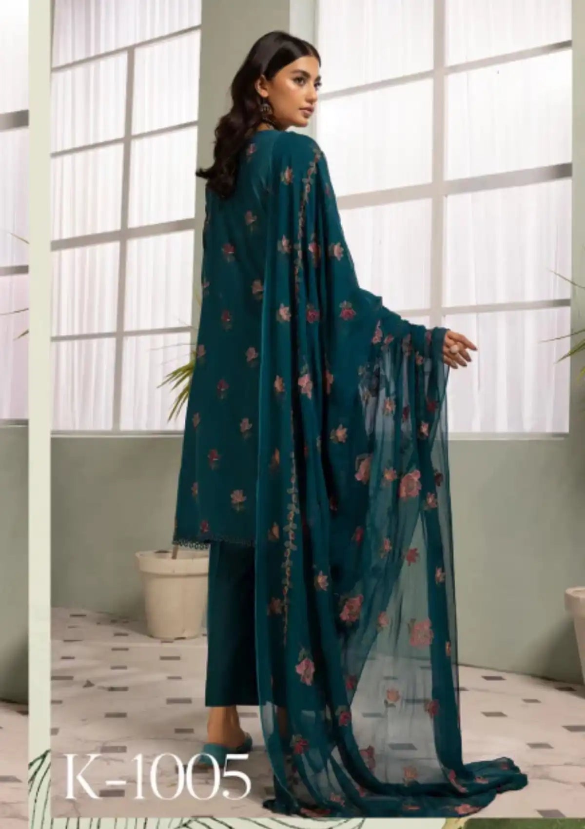 Khoobsurat Emb Karandi'23 K-1005 - Mohsin Saeed Fabrics