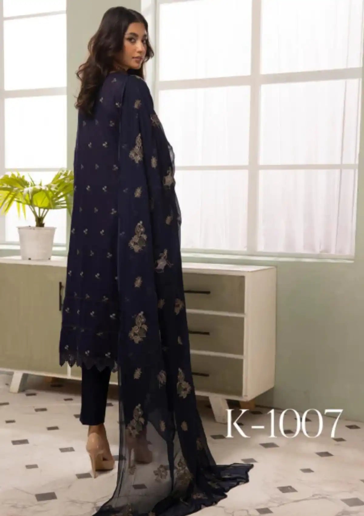 Khoobsurat Emb Karandi'23 K-1007 - Mohsin Saeed Fabrics