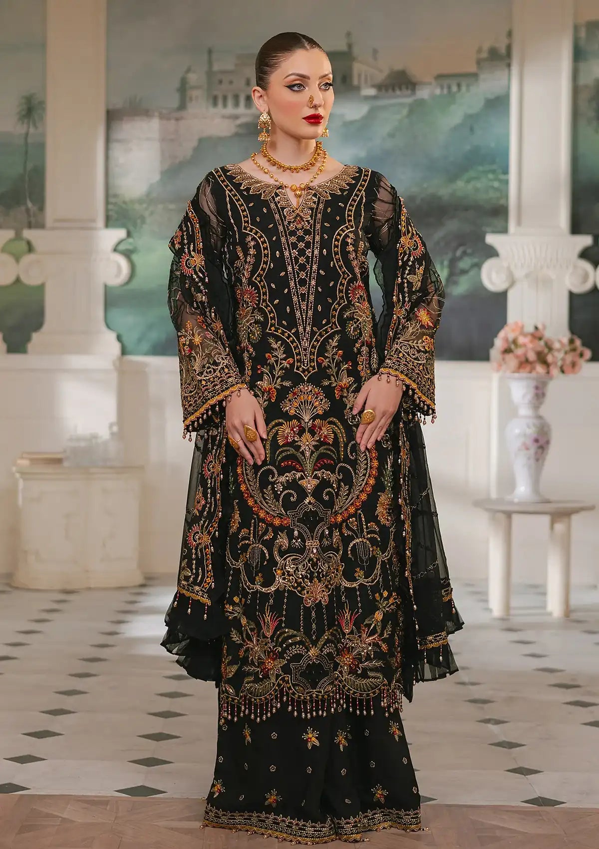 Ada Premium By Raeesa'24 HU-46 Black Swan