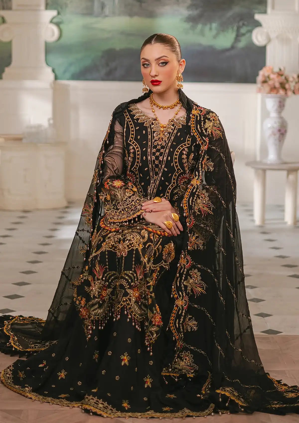 Ada Premium By Raeesa'24 HU-46 Black Swan