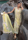 Crimson Luxury Lawn'24 D-05A-Believe In Her-Topaz Yellow - Mohsin Saeed Fabrics