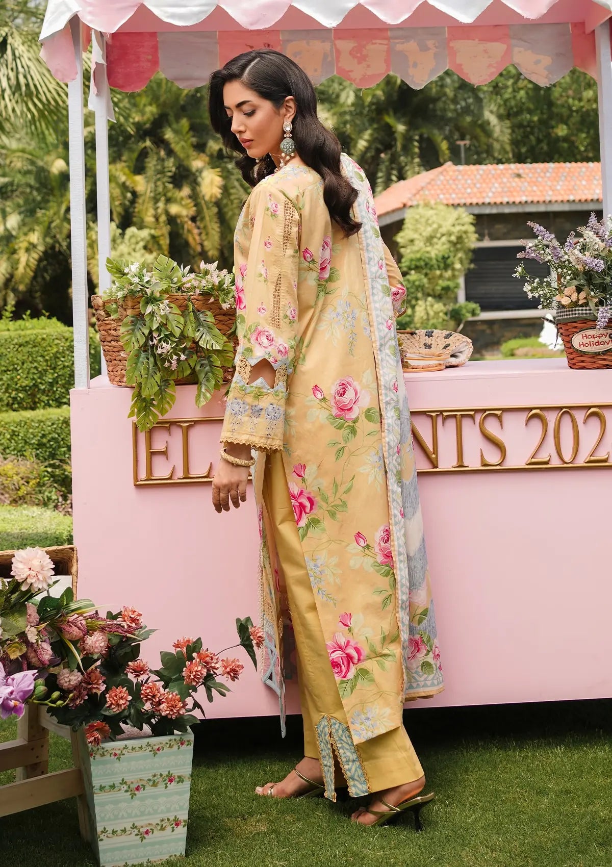 Elaf Prints Lawn Collection'24 EEP-03A-Citrus Squad - Mohsin Saeed Fabrics