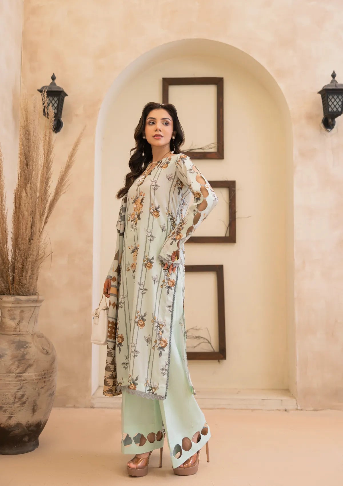 Waresha Printed Perfection Lawn'26 PP-02 Gulnaar Essence