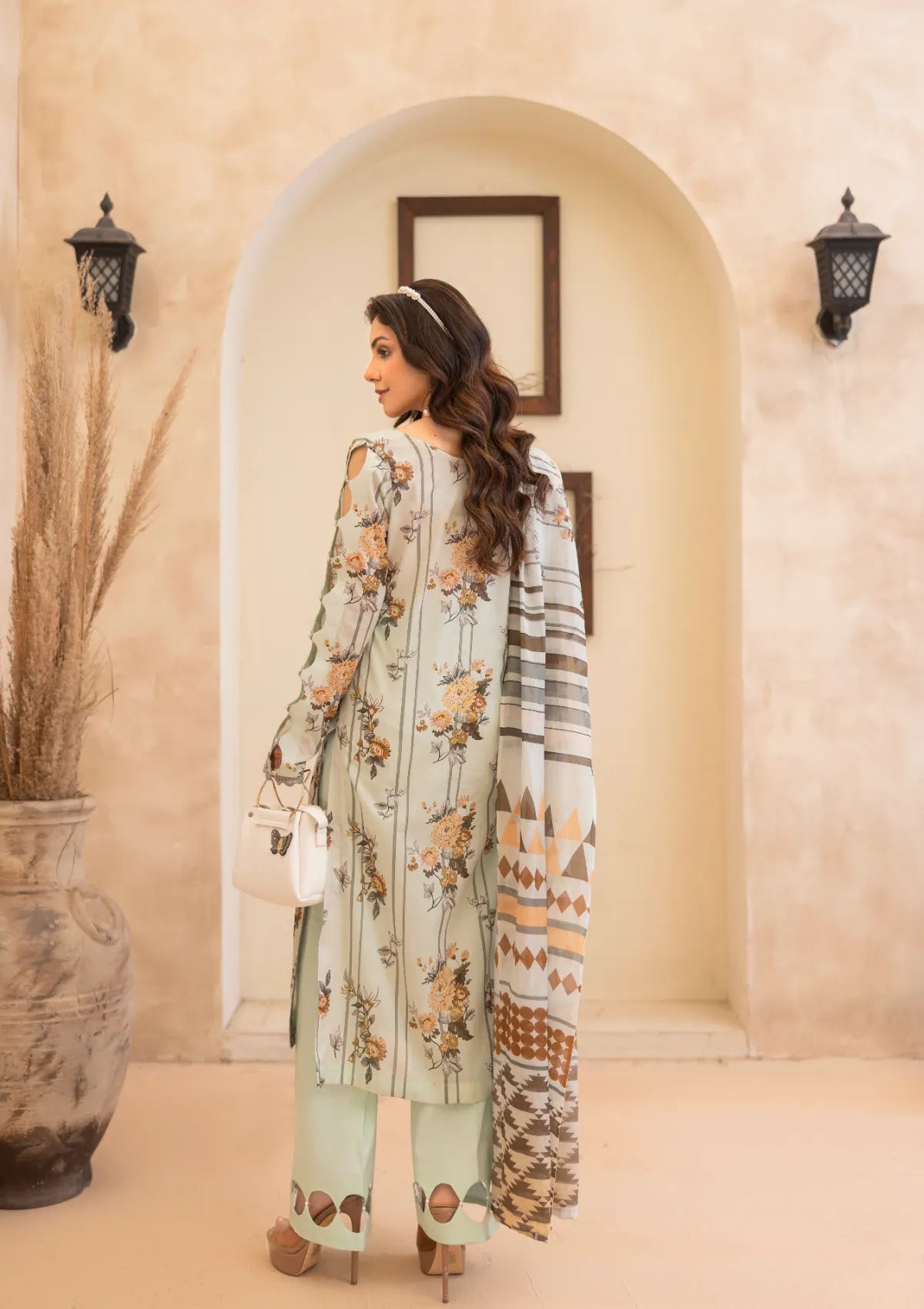 Waresha Printed Perfection Lawn'26 PP-02 Gulnaar Essence