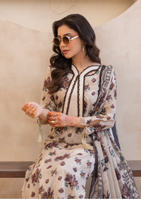 Waresha Printed Perfection Lawn'26 PP-03 Haseen Aura