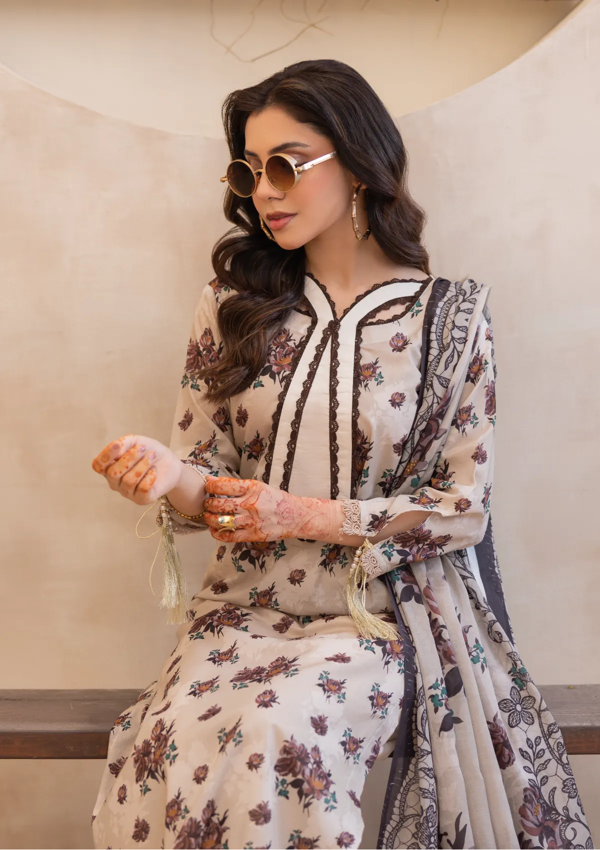 Waresha Printed Perfection Lawn'26 PP-03 Haseen Aura